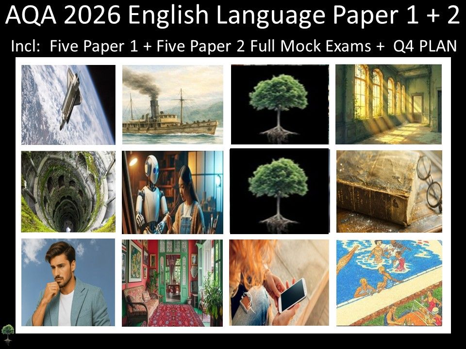 Ten AQA 2026 English Language Paper 1 + 2 Mocks | Q4 Plan