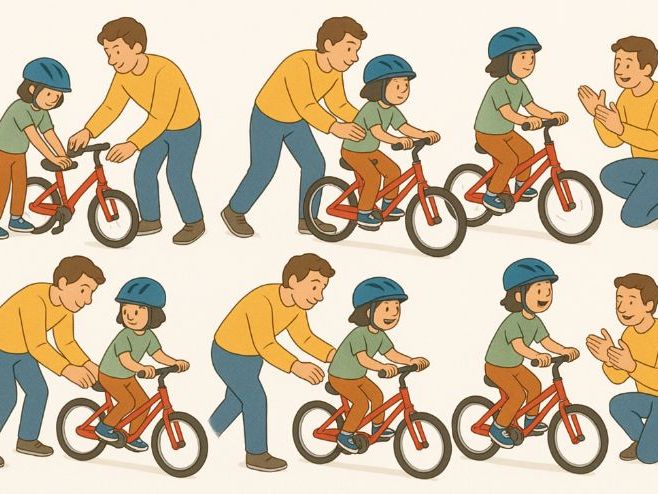 How to teach a child to ride a bike
