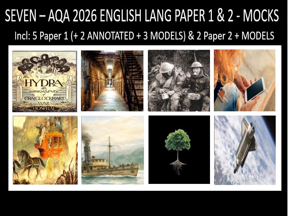 SEVEN - AQA PAPER 1 & 2 | 2026 FULL MOCKS | ANNOTATED | MODELS