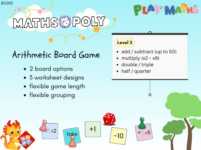 Arithmetic Board Game Level 3