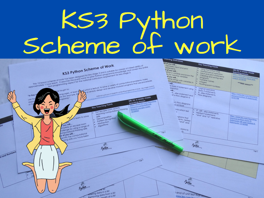 KS3 Python SoW outline | Teaching Resources