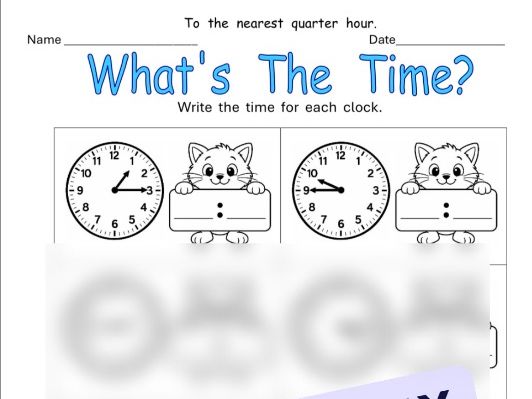 Telling the Time - Differentiated Worksheets