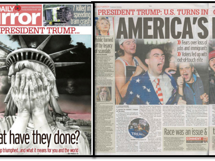 Full Newspaper Article and Extract - Daily Mirror US Election 2016 - AS MEDIA STUDIES