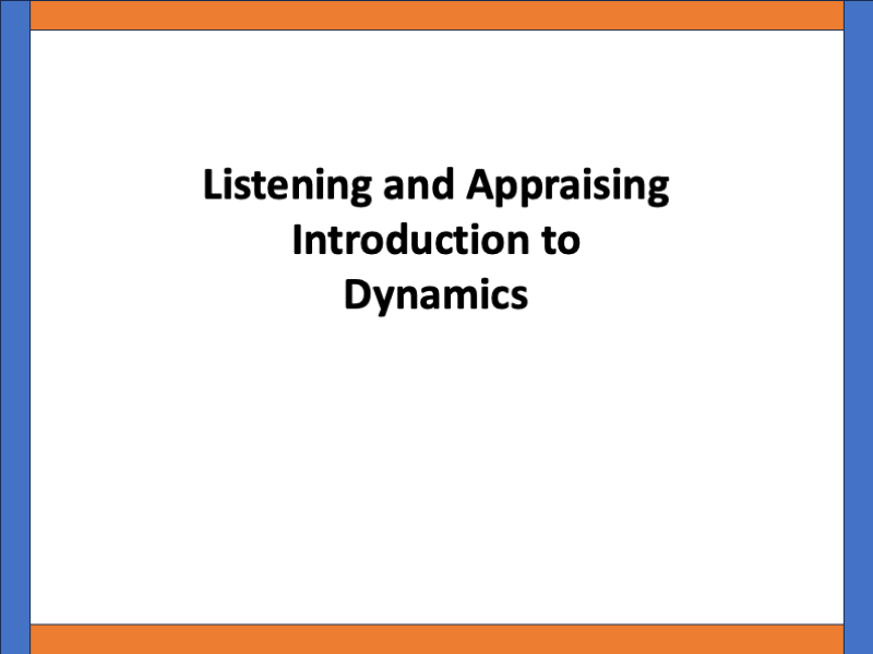 Introduction to Dynamics