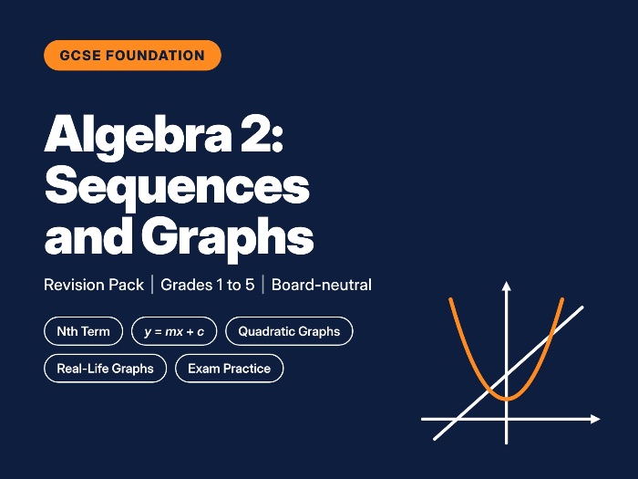 GCSE Maths Foundation Algebra 2 Revision Pack