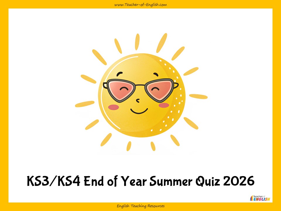 2026 End of Year Summer Quiz for KS3 and KS4