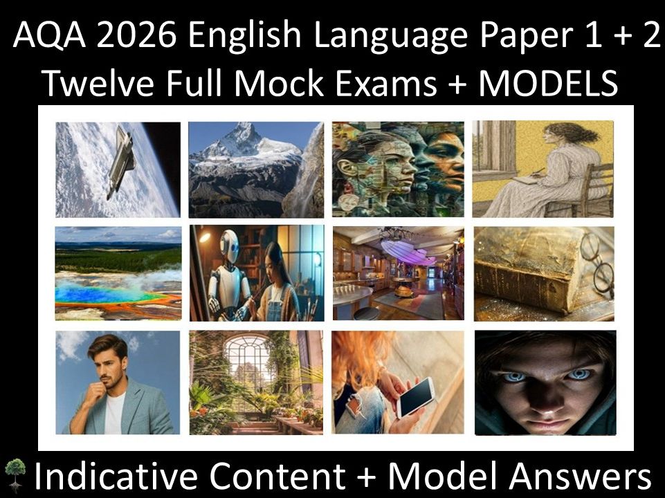 Ten AQA 2026 GCSE English Language Paper 1 & 2 Mocks | MODELS