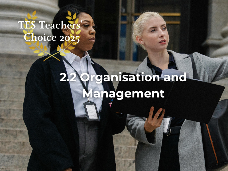 Cambridge IGCSE Business Organisation Management PowerPoint 2026 Exams Complete Unit 2.2 Resource