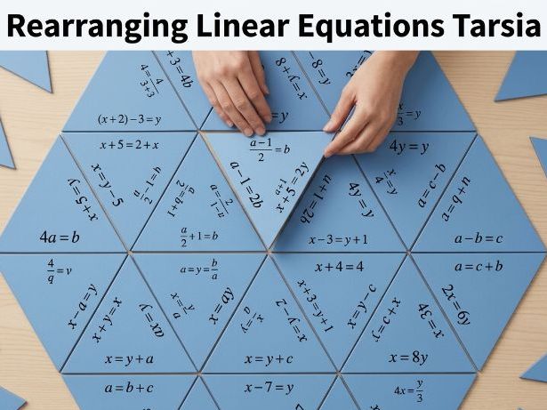 One Step Linear Equation Practice Tarsia