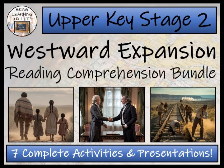 Westward Expansion Reading Comprehension Bundle | Year 5 or Year 6