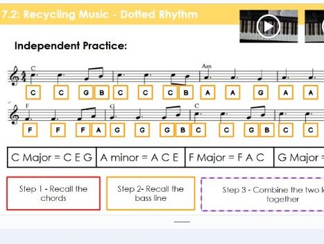 Year 7  Recycling Music – Dotted Rhythm | KS3 Music Lesson 2