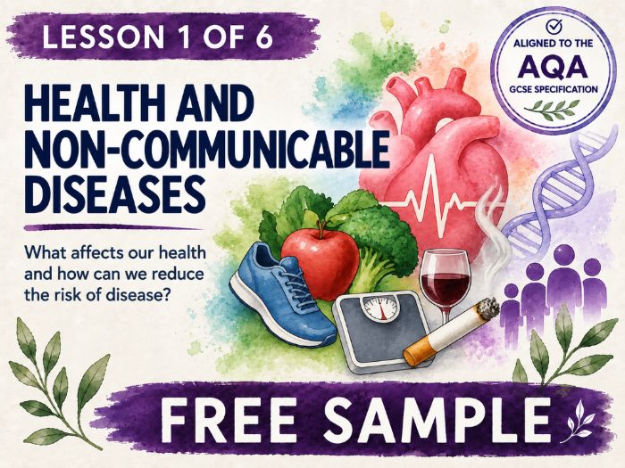Health and Wellbeing – Lesson 1 of Unit 4 for AQA GCSE Biology (FREE)