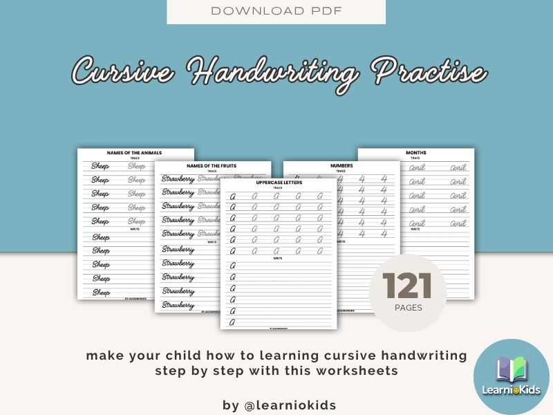 cursive handwriting practice workbook