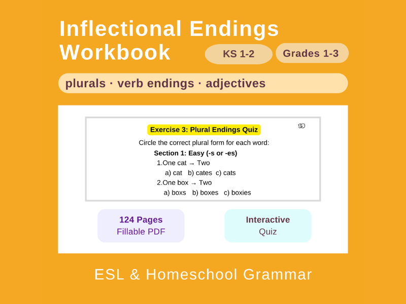 Inflectional Endings: Gr 1-3/ KS1-2