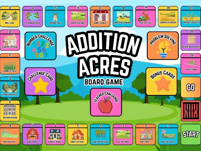 Addition Acres Differentiated Maths Game