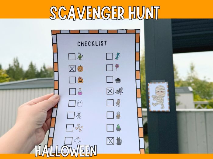 Halloween Scavenger Hunt - Printable Game for Kids