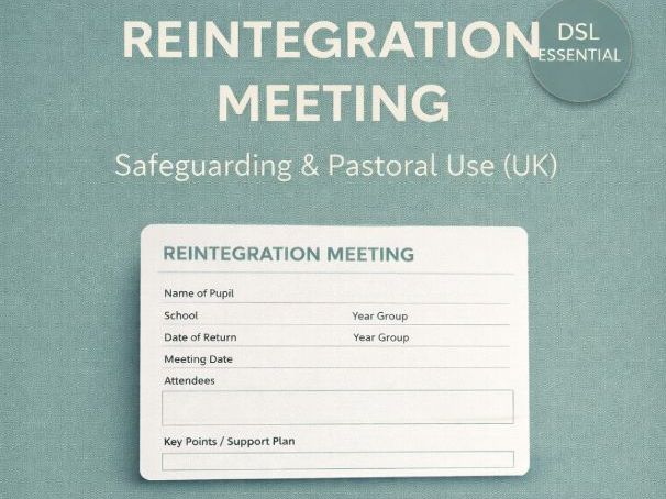 Reintegration Meeting Template