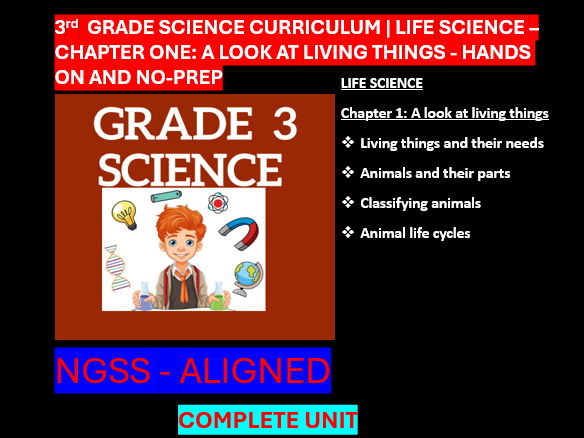 Grade 3 Science Curriculum Life Science -LIVING AND NON-LIVING THINGS ...