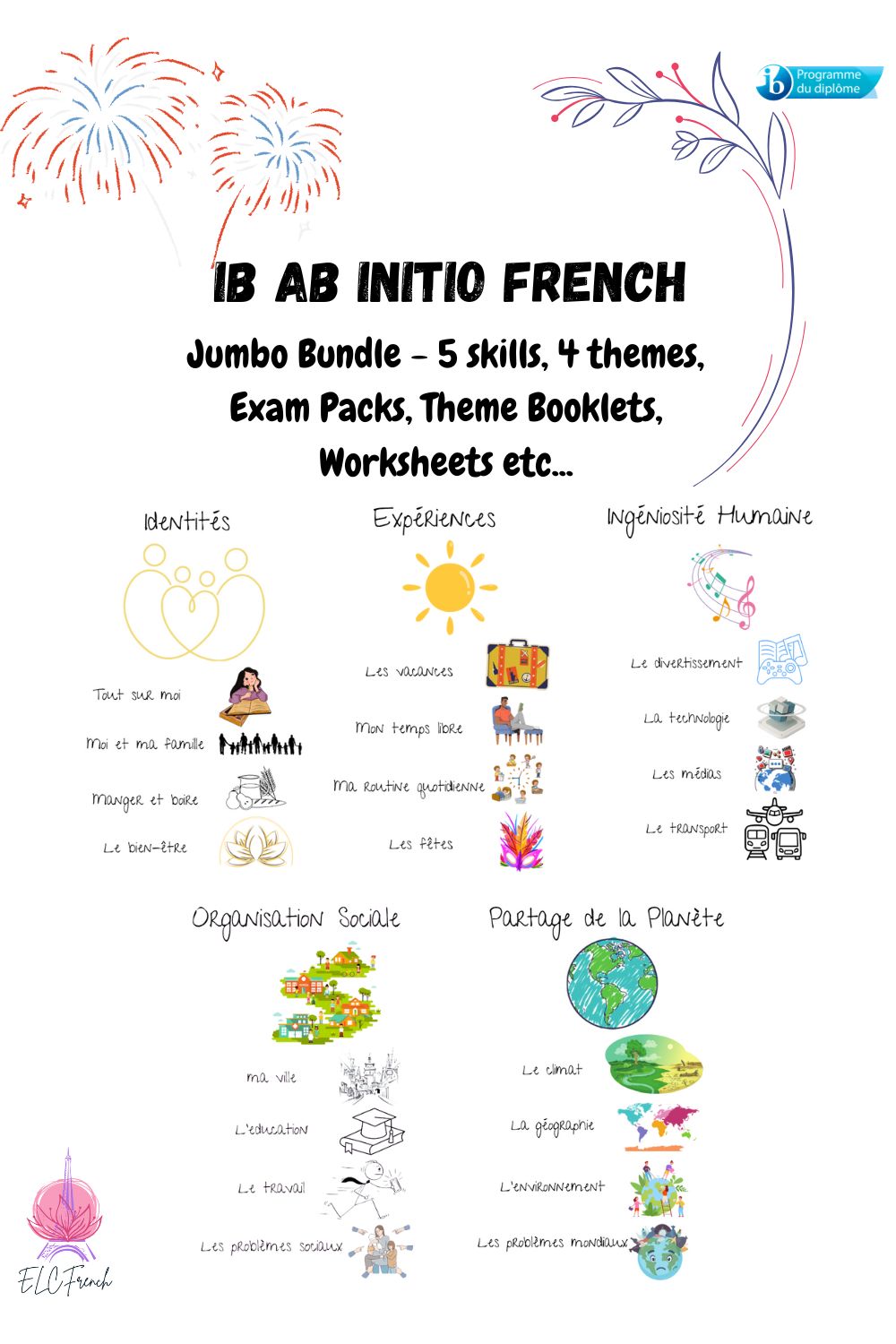 French IB Ab Initio Jumbo Bundle – 20 Complete Resources