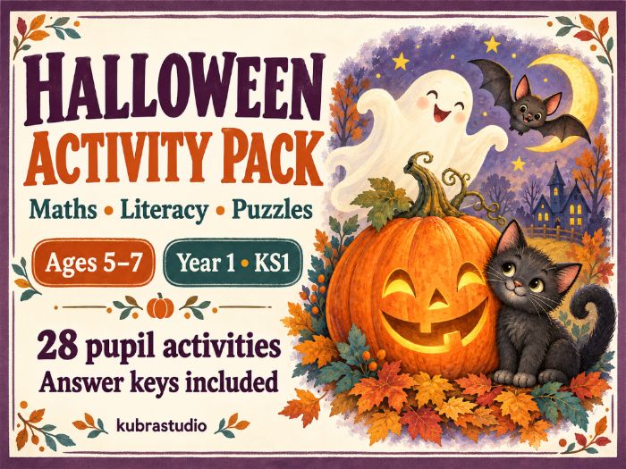 Halloween Activity Pack | Ages 5–7 | KS1