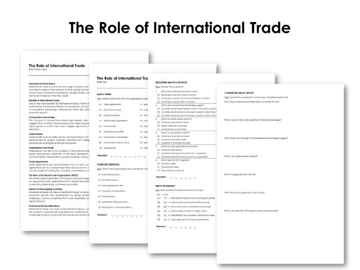 The Role of International Trade