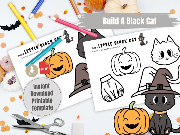 Halloween Craft - Build a black Cat DIY