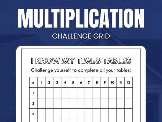Mutiplication challenge grid