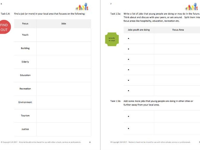 DAY-TO-DAY LITERACY - USE YOUR WORDS (4) - WORK literacy workbooklet