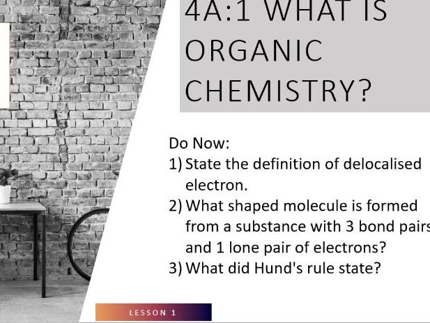Unit 1 Topic 4 IAS Edexcel Chemistry: Introductory Organic Chemistry & Alkanes
