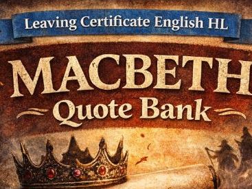 Macbeth quote bank and accompanying quote test for each Act