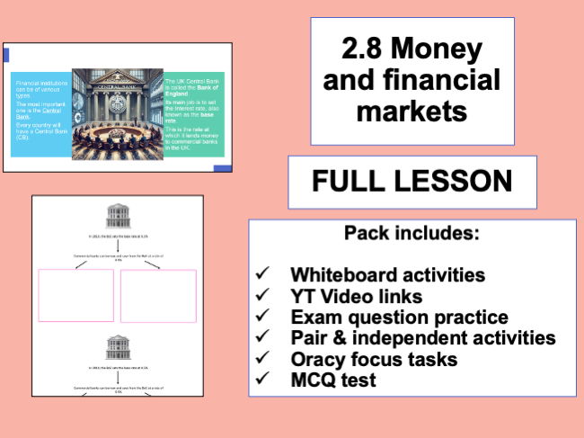 2.8 Money and Financial Markets - GCSE Economics OCR