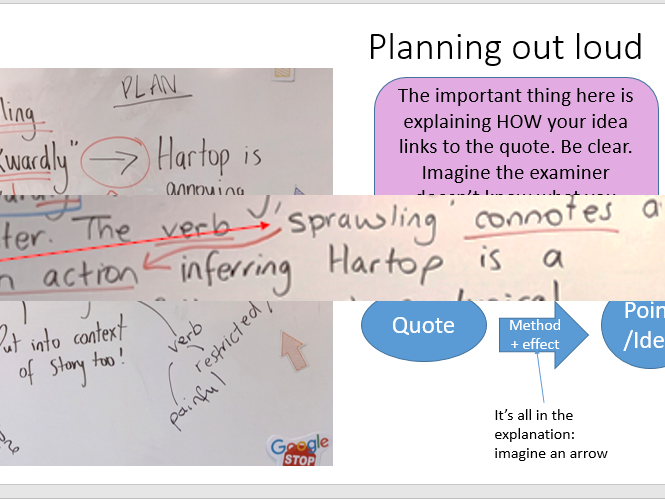 Language Paper 1 - Hartops - Walk Through with AQA models and class