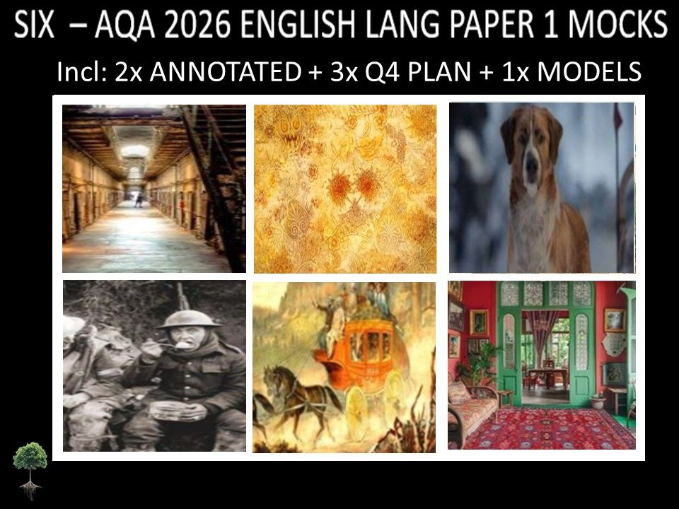 SIX - AQA PAPER 1 | 2026 FULL MOCKS | ANNOTATED | Q4 PLAN | MODELS