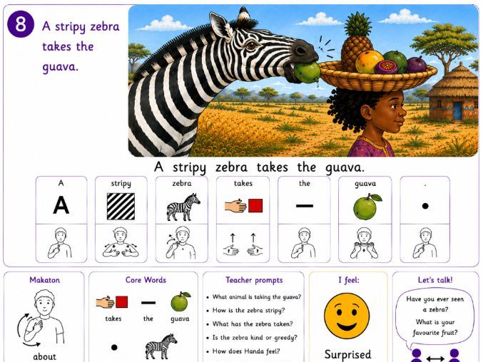Handa's Surprise by Eileen Browne – Symbol Adapted Book | ASD, SEN & SEND