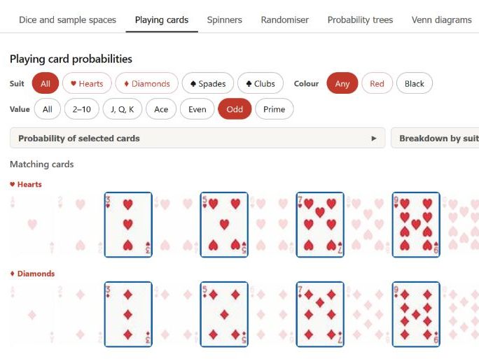 GCSE Probability Tool & Visualiser