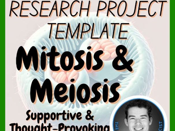 Mitosis & Meiosis | Biology Research Project Template | Digital + Print + HTML