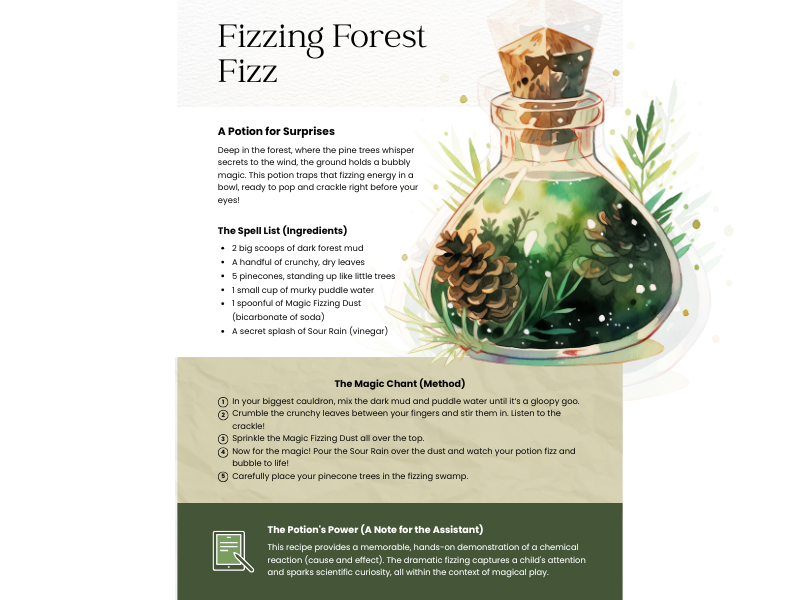 Mud Kitchen Potion Recipes | Outdoor Play & EYFS Science Exploration Activities