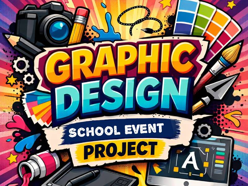 Graphic Design: Promotional Design for a school event: Design Project
