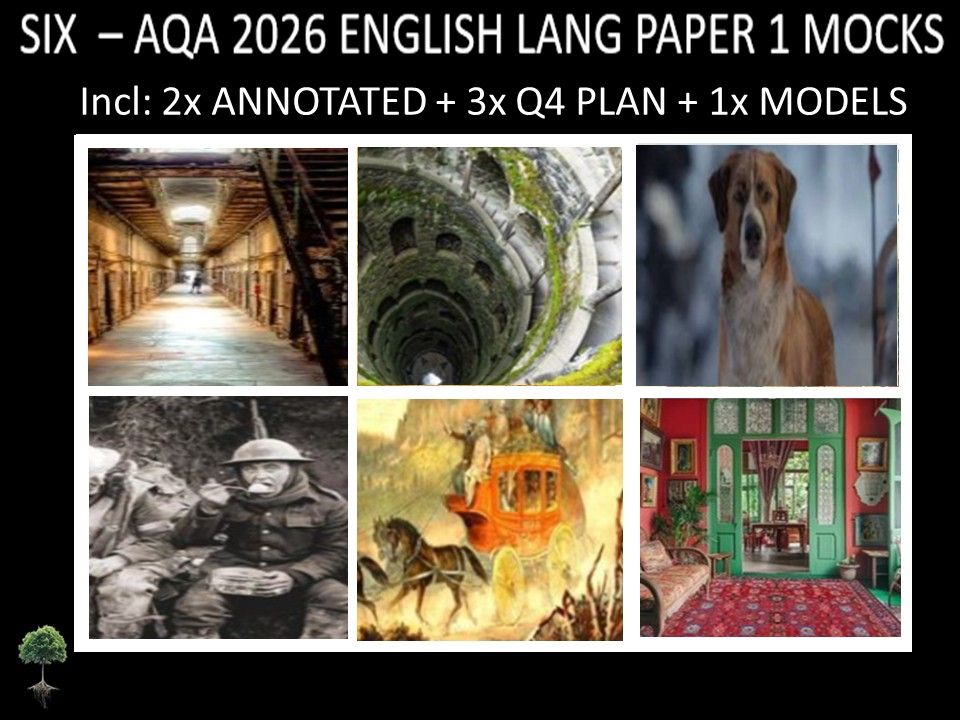 SIX - AQA PAPER 1 | 2026 FULL MOCKS | ANNOTATED | Q4 PLAN | MODELS