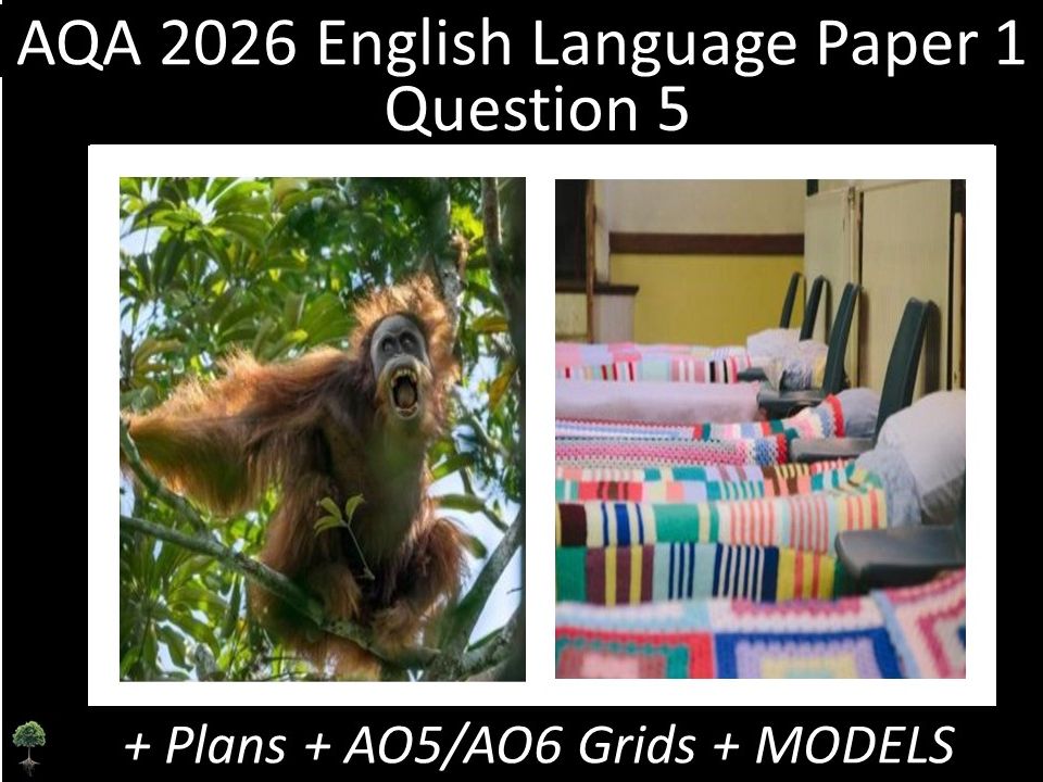 Two Question 5 - AQA 2026 GCSE English Language Paper 1 | Plans, AO Grids, Models