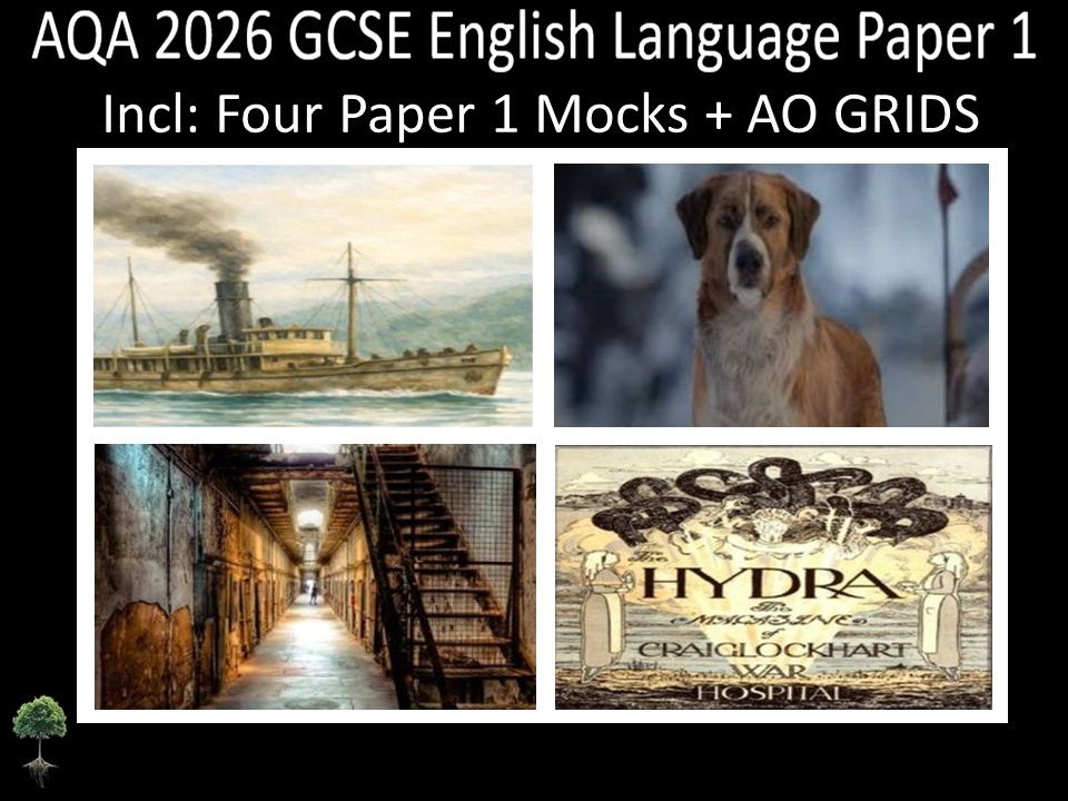 Four AQA 2026 GCSE English Language Paper 1 Mocks | AO Grids