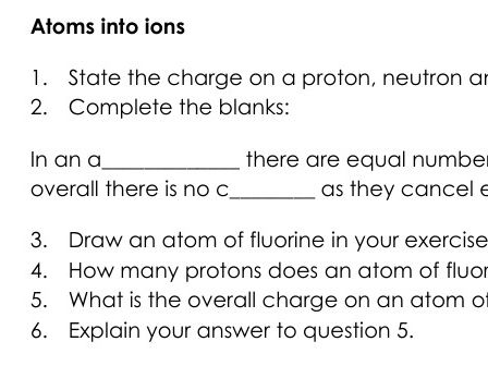 AQA GCSE Chemistry and Combined Science Topic 2 Bonding and Structure mastery booklet revision book