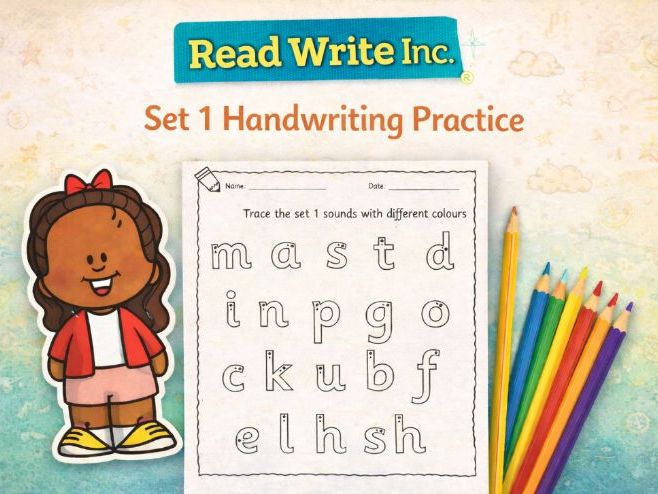 RWI set 1 handwriting practice