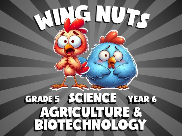 Agriculture & Biotechnology WING NUTS Science Game | No-Prep Year 6 Review Activity