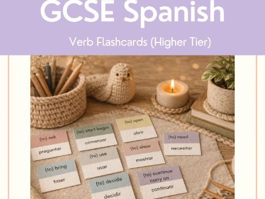 New GCSE Spanish cards (Higher Tier)