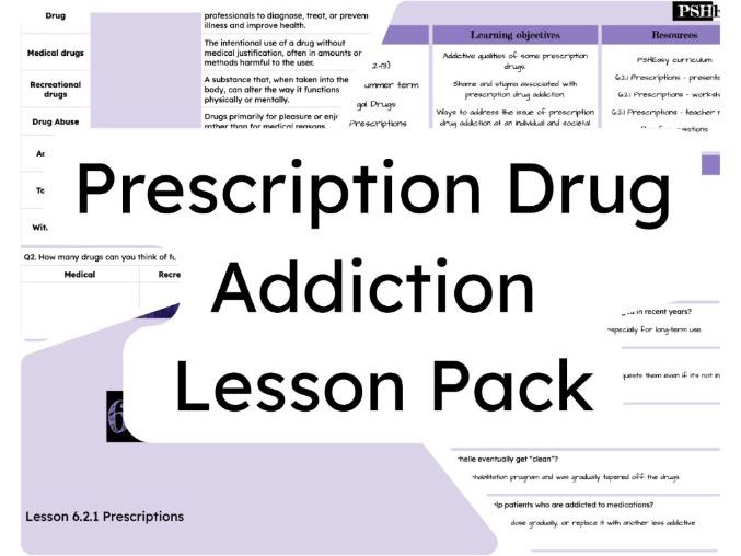 6.2.1 Prescription Drug Addiction Lesson Pack