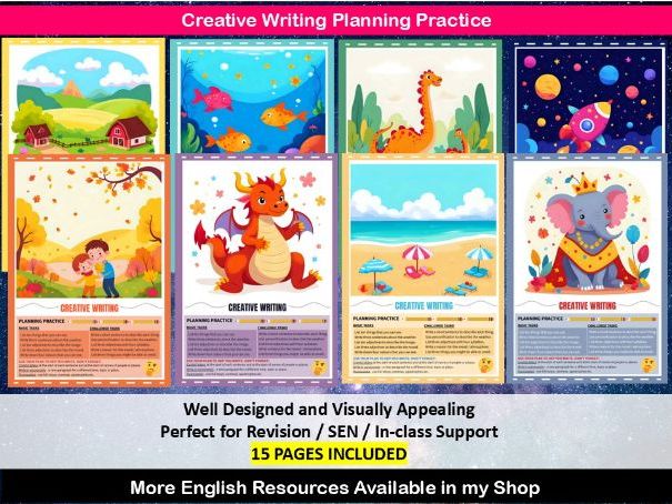Creative Writing - Planning Worksheets