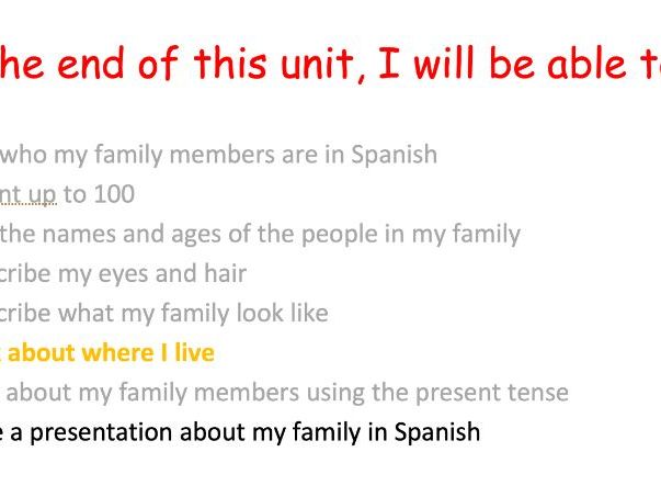 KS3 Spanish Family L7 ¿Dónde vive María? (PPT)