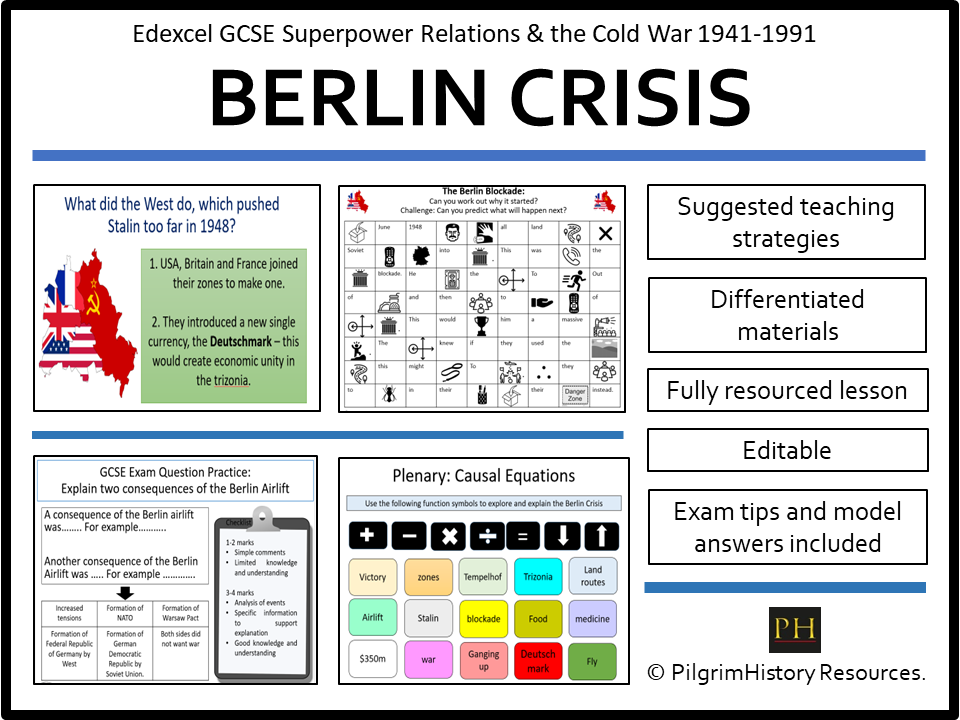 Edexcel GCSE Cold War: Berlin Blockade & Airlift 1948
