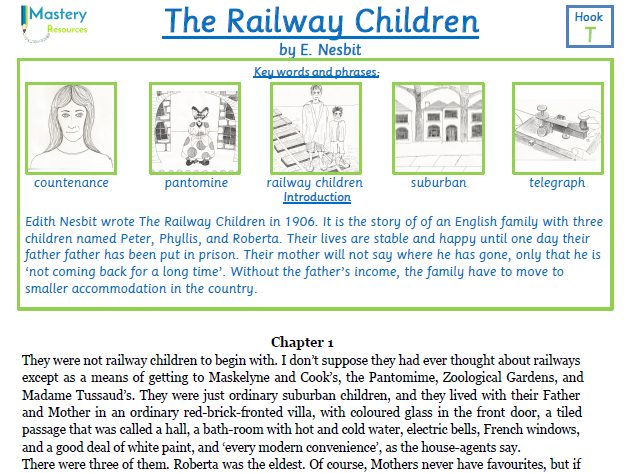 The Railway Children by E. Nesbit Comprehension KS2